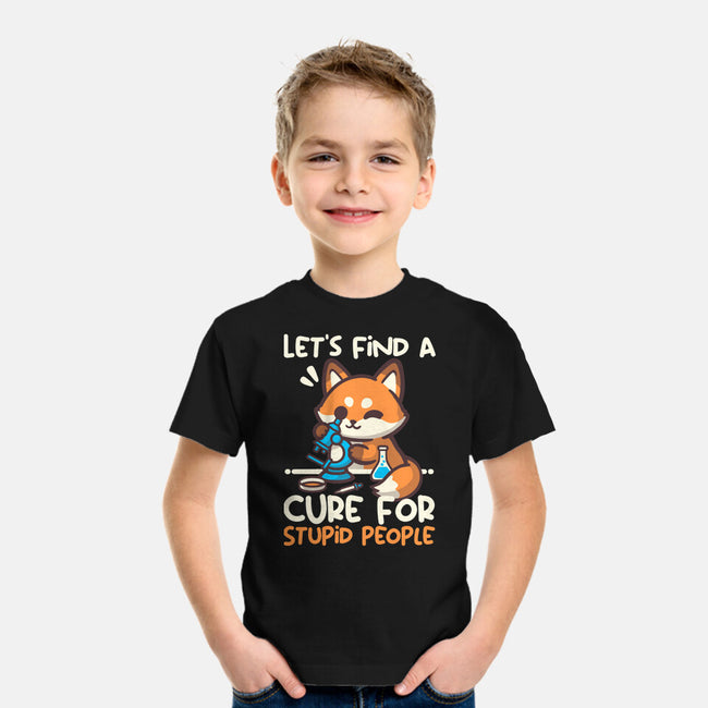 Fox Cure For Stupid People-Youth-Basic-Tee-NemiMakeit