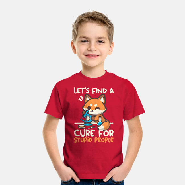 Fox Cure For Stupid People-Youth-Basic-Tee-NemiMakeit