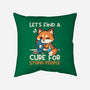 Fox Cure For Stupid People-None-Removable Cover w Insert-Throw Pillow-NemiMakeit