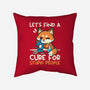 Fox Cure For Stupid People-None-Removable Cover w Insert-Throw Pillow-NemiMakeit