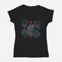 Evil Omen-Womens-V-Neck-Tee-Henrique Torres