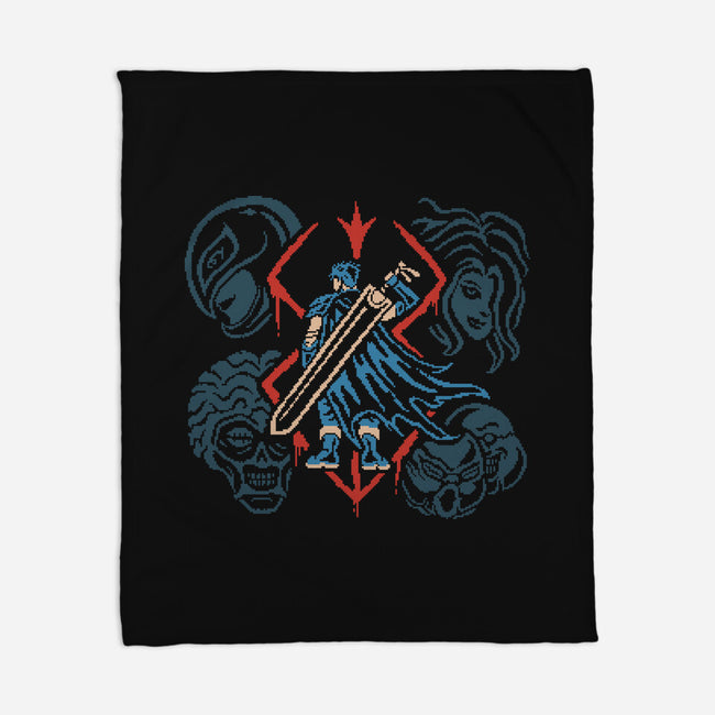 Evil Omen-None-Fleece-Blanket-Henrique Torres