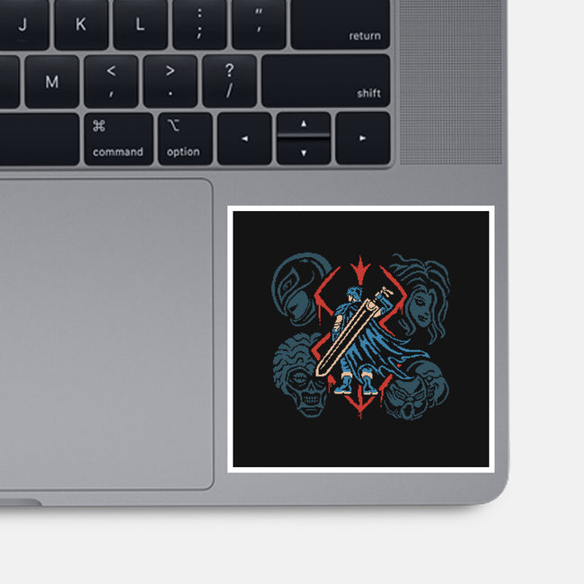 Evil Omen-None-Glossy-Sticker-Henrique Torres