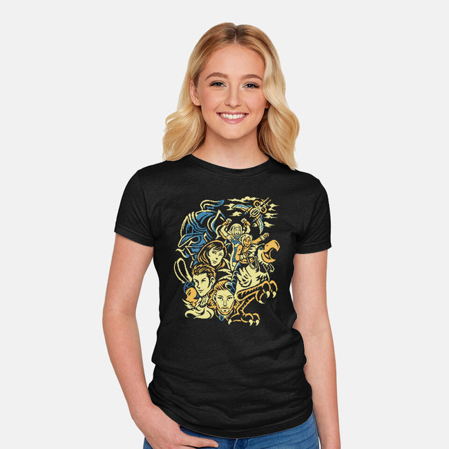 Sky Raiders-Womens-Fitted-Tee-Henrique Torres