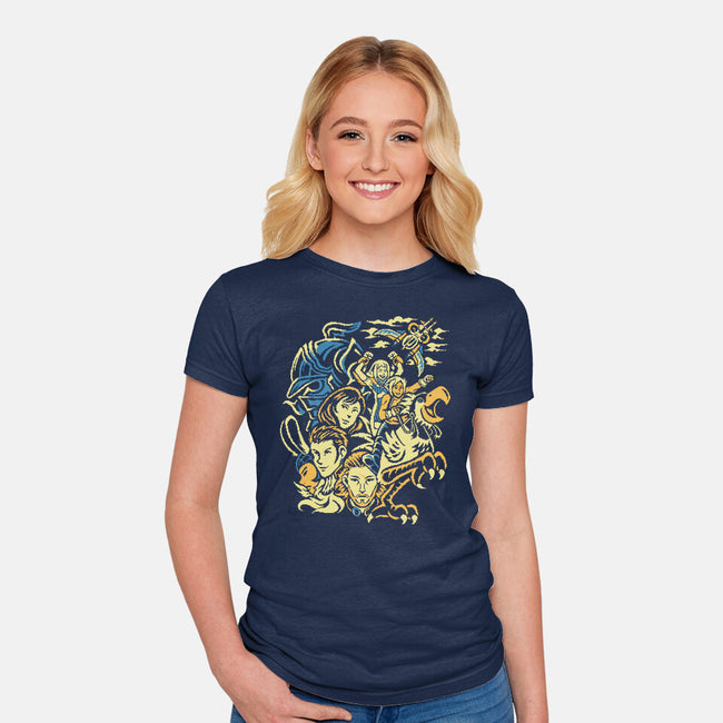 Sky Raiders-Womens-Fitted-Tee-Henrique Torres