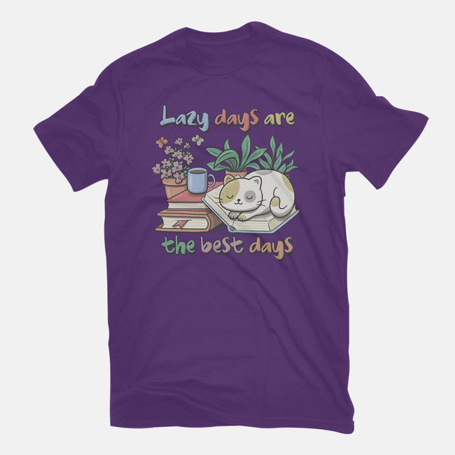 Purrfect Lazy Day-Womens-Basic-Tee-NMdesign