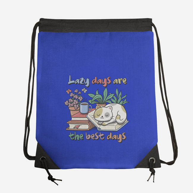 Purrfect Lazy Day-None-Drawstring-Bag-NMdesign