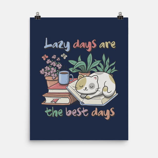 Purrfect Lazy Day-None-Matte-Poster-NMdesign