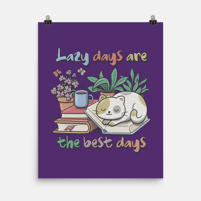 Purrfect Lazy Day-None-Matte-Poster-NMdesign