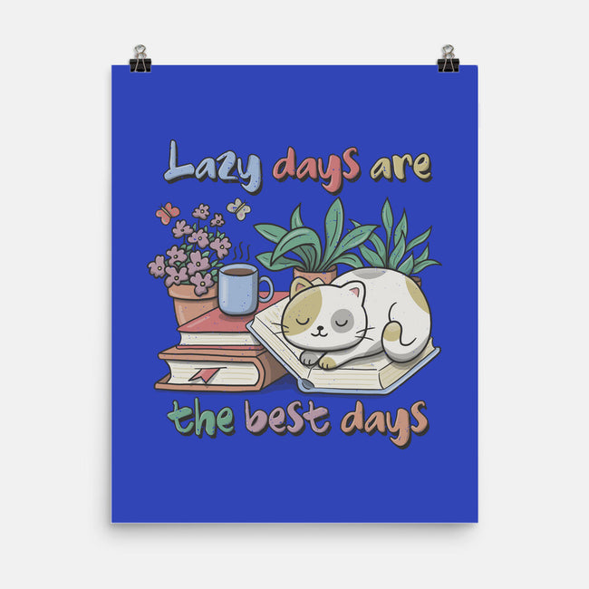 Purrfect Lazy Day-None-Matte-Poster-NMdesign