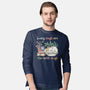 Purrfect Lazy Day-Mens-Long Sleeved-Tee-NMdesign