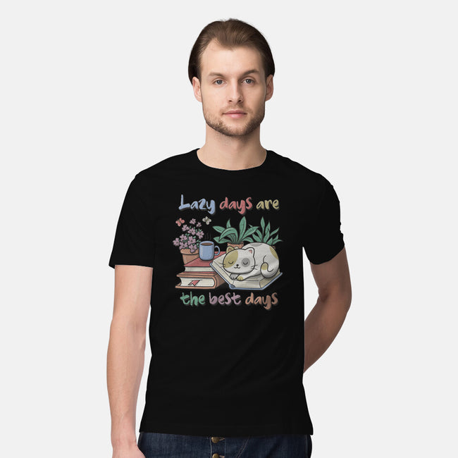 Purrfect Lazy Day-Mens-Premium-Tee-NMdesign