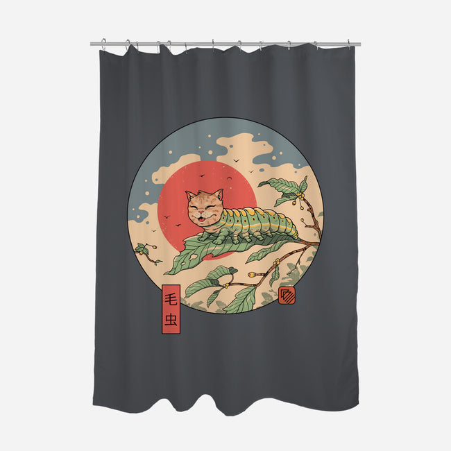 Caterpillar-None-Polyester-Shower Curtain-vp021