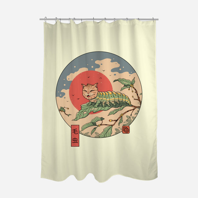 Caterpillar-None-Polyester-Shower Curtain-vp021