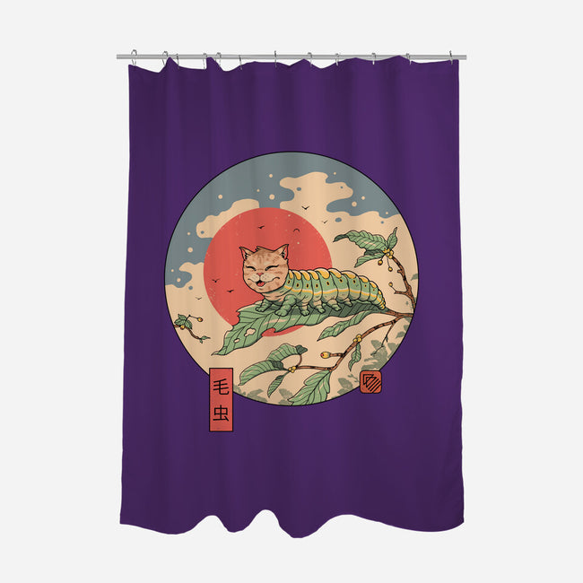 Caterpillar-None-Polyester-Shower Curtain-vp021