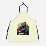 Sweet Phone Call-Unisex-Kitchen-Apron-glitchygorilla