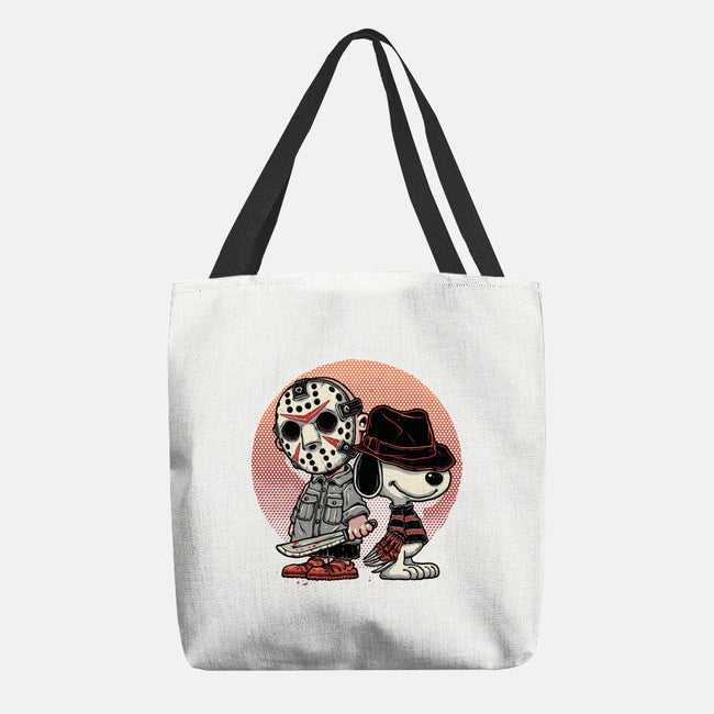 Horror Buddies-None-Basic Tote-Bag-glitchygorilla