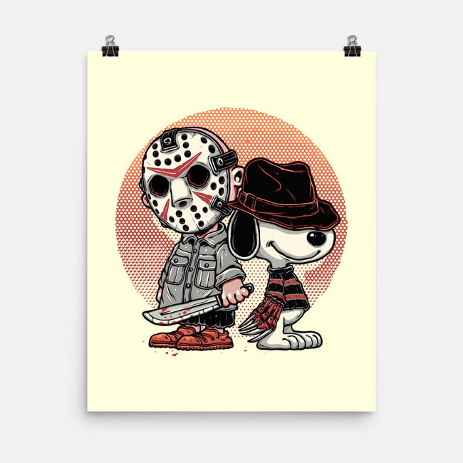 Horror Buddies-None-Matte-Poster-glitchygorilla
