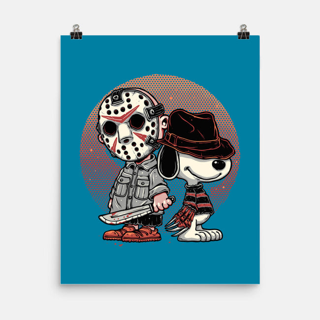 Horror Buddies-None-Matte-Poster-glitchygorilla