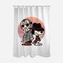 Horror Buddies-None-Polyester-Shower Curtain-glitchygorilla