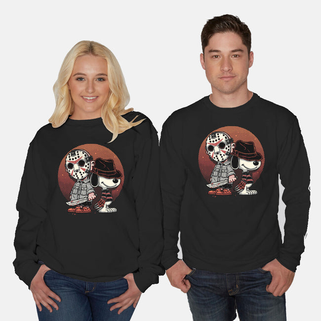 Horror Buddies-Unisex-Crew Neck-Sweatshirt-glitchygorilla