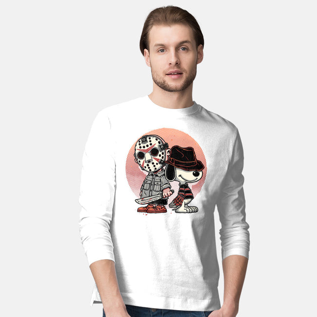 Horror Buddies-Mens-Long Sleeved-Tee-glitchygorilla