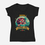 Weird Moon Summer Camp-Womens-V-Neck-Tee-teesgeex