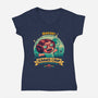 Weird Moon Summer Camp-Womens-V-Neck-Tee-teesgeex
