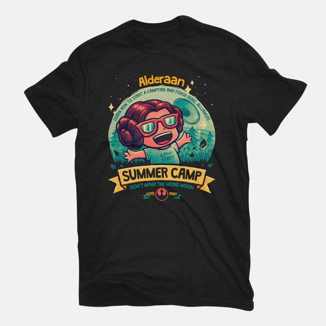 Weird Moon Summer Camp-Womens-Fitted-Tee-teesgeex