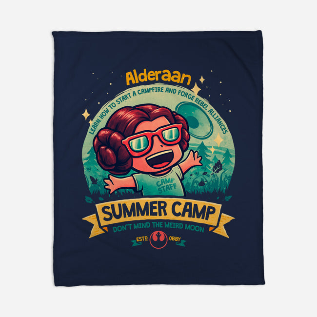 Weird Moon Summer Camp-None-Fleece-Blanket-teesgeex