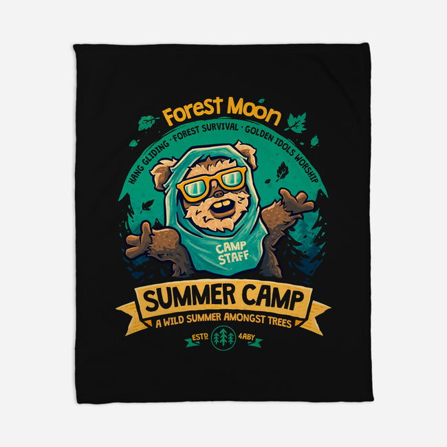 Forest Moon Summer Camp-None-Fleece-Blanket-teesgeex
