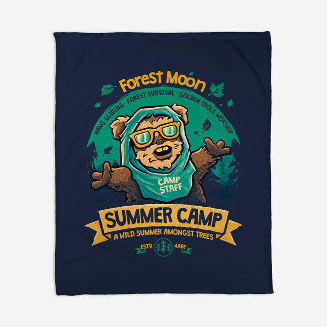 Forest Moon Summer Camp-None-Fleece-Blanket-teesgeex