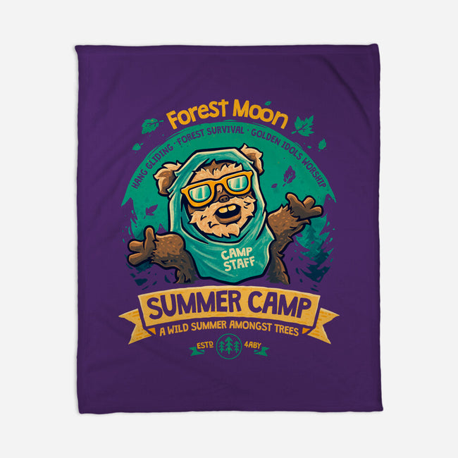 Forest Moon Summer Camp-None-Fleece-Blanket-teesgeex