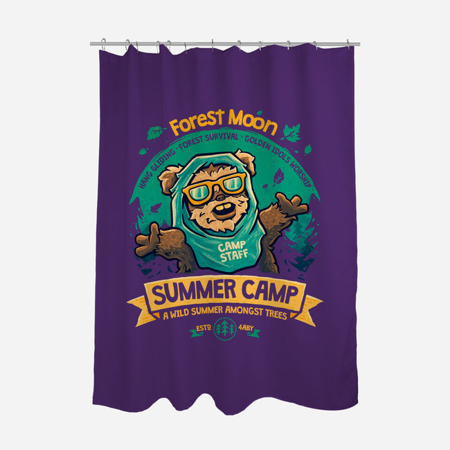 Forest Moon Summer Camp-None-Polyester-Shower Curtain-teesgeex