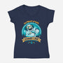 Chillest Summer Camp-Womens-V-Neck-Tee-teesgeex