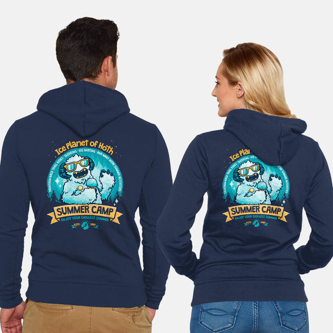 Chillest Summer Camp-Unisex-Zip-Up-Sweatshirt-teesgeex