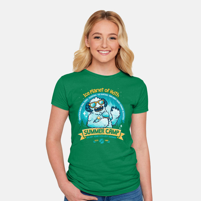 Chillest Summer Camp-Womens-Fitted-Tee-teesgeex