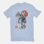 Cthulhu Sumi-E-Womens-Fitted-Tee-Astrobot Invention