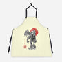 Cthulhu Sumi-E-Unisex-Kitchen-Apron-Astrobot Invention