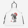 Cthulhu Sumi-E-Unisex-Kitchen-Apron-Astrobot Invention