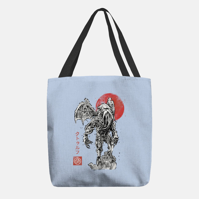 Cthulhu Sumi-E-None-Basic Tote-Bag-Astrobot Invention