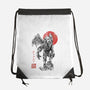 Cthulhu Sumi-E-None-Drawstring-Bag-Astrobot Invention