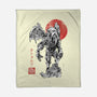 Cthulhu Sumi-E-None-Fleece-Blanket-Astrobot Invention