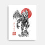 Cthulhu Sumi-E-None-Stretched-Canvas-Astrobot Invention
