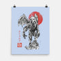 Cthulhu Sumi-E-None-Matte-Poster-Astrobot Invention