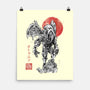 Cthulhu Sumi-E-None-Matte-Poster-Astrobot Invention