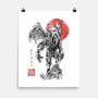 Cthulhu Sumi-E-None-Matte-Poster-Astrobot Invention