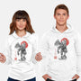 Cthulhu Sumi-E-Unisex-Pullover-Sweatshirt-Astrobot Invention