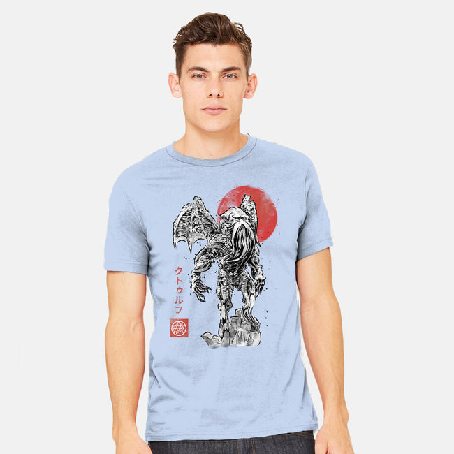 Cthulhu Sumi-E-Mens-Heavyweight-Tee-Astrobot Invention