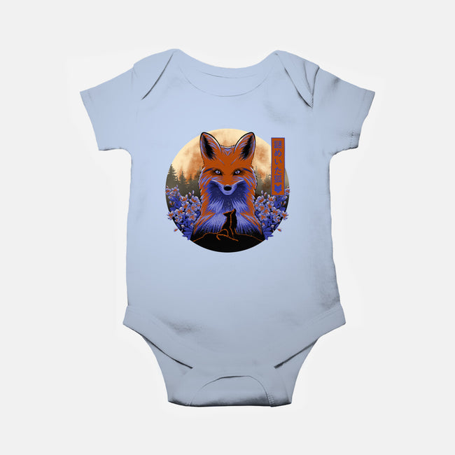 Mysterious Fox-Baby-Basic-Onesie-rmatix